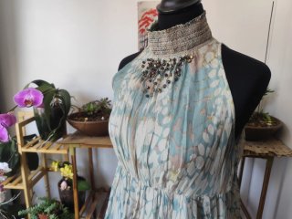 Vestido Evento Tintoretto Halter 38