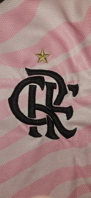 Camiseta Flamengo Adidas Rosa Talla M