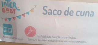 Saco de cuna con elefantes