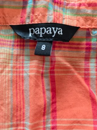 Camisa Papaya Manga Corta Talla S