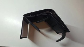 Monedero Caballero Negro Tacto Piel Nuevo