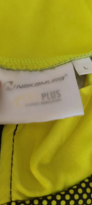 Maillot Ciclismo Nakamura Amarillo y Negro