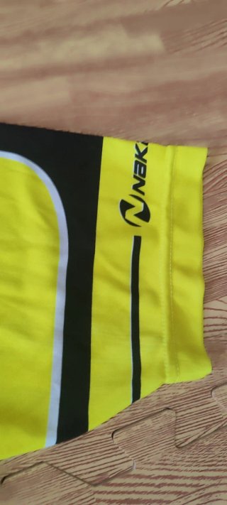 Maillot Ciclismo Nakamura Amarillo y Negro