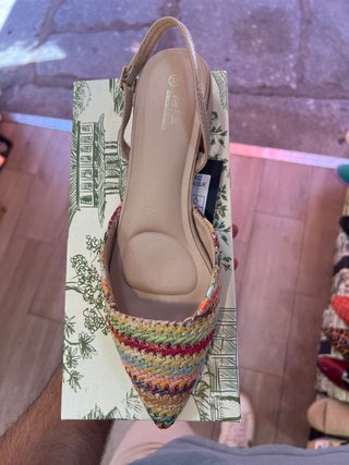 Zapatos planos slingback multicolor TALLAS DIFERNT
