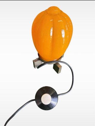 Lampada vintage vetro giallo