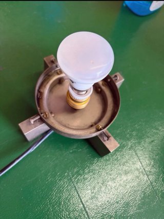 Lampada vintage vetro giallo