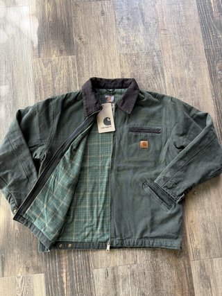 Casaco Detroit Carhartt J97 Verde Tamanho L