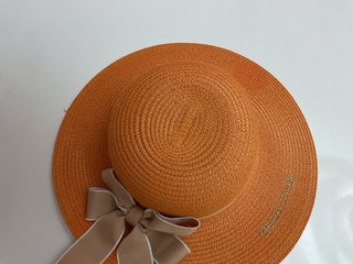 Cappello paglia arancione Enrico Coveri