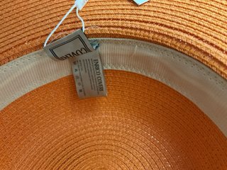 Cappello paglia arancione Enrico Coveri