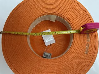 Cappello paglia arancione Enrico Coveri