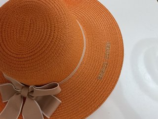 Cappello paglia arancione Enrico Coveri