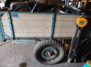 Motocultor Agria 2900 con remolque basculante