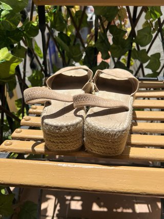 Alpargatas Beige/Marrón Talla 38
