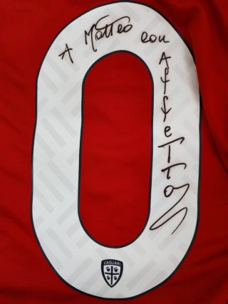 Camiseta Cagliari 2021-22 Talla L Firmada