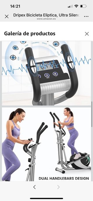 Bicicleta Elíptica Dripex Ultra Silenciosa