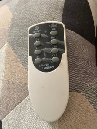 Ventilador de techo con luz y mando Cromo y madera
