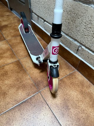 Patinete Oxelo Mid 7 Rosa y Blanco