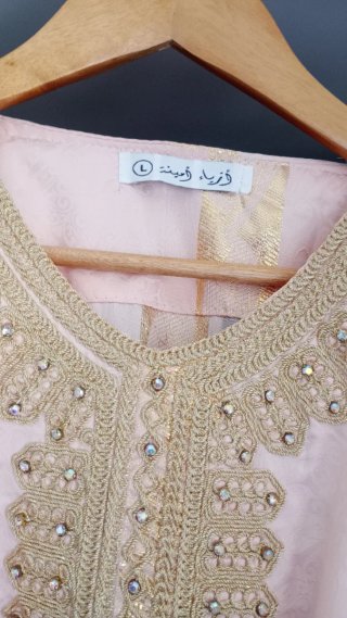 Caftán Vestido Marroquí Rosa Talla M/L