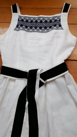 Vestido Carolina Herrera Negro y Blanco