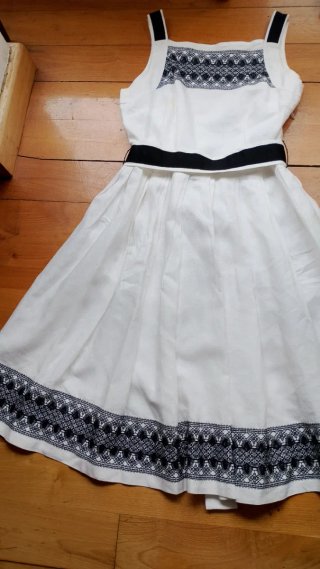 Vestido Carolina Herrera Negro y Blanco
