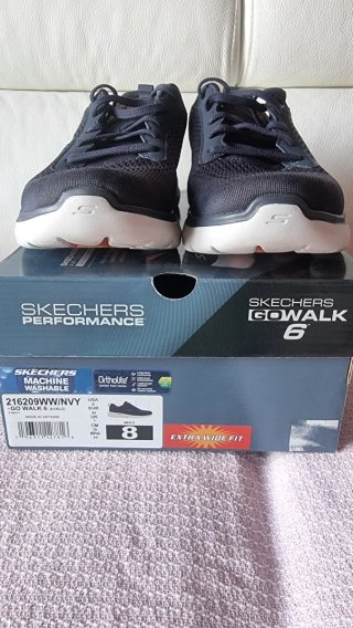 Zapatillas Skechers Go Walk 6 Azul Marino Talla 41