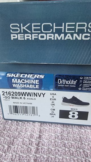 Zapatillas Skechers Go Walk 6 Azul Marino Talla 41