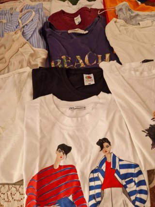 Lote 17 Camisetas y Blusas Talla S