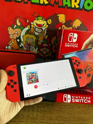 Nintendo Switch OLED Edición Mario Roja COMO NUEVA