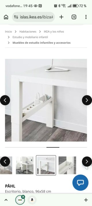 Mesa escritorio PÅHL IKEA blanca