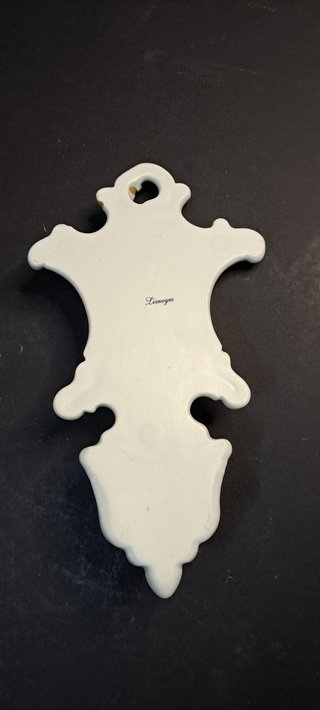Acquasantiera Limoges angeli 22 x 11 circa