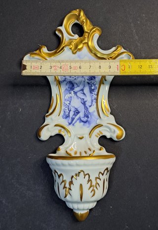 Acquasantiera Limoges angeli 22 x 11 circa