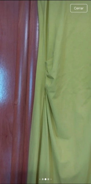 Vestido largo amarillo Bershka