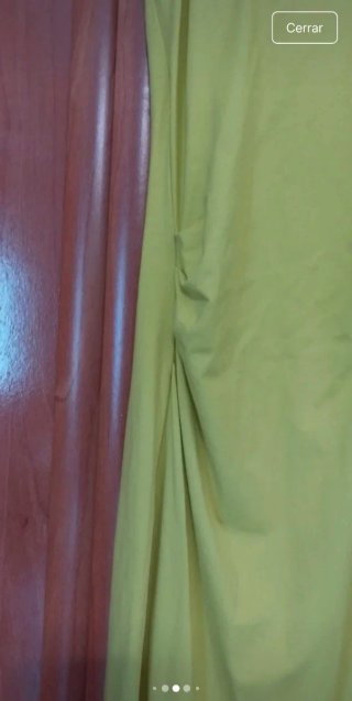Vestido largo amarillo Bershka