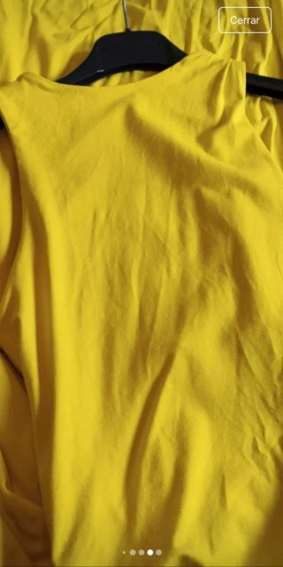 Vestido largo amarillo Bershka