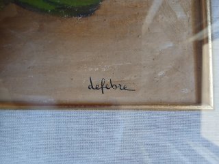 Quadro vintage mele e foglie