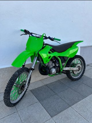Moto de Cross Verde