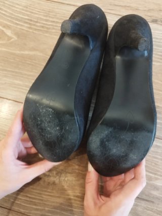 Botines tacón fino negros