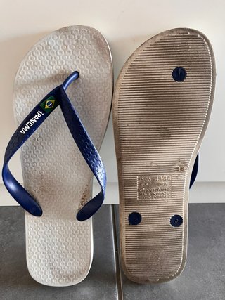 Chanclas Ipanema Azul y Blanco Talla 45-46 Euro.