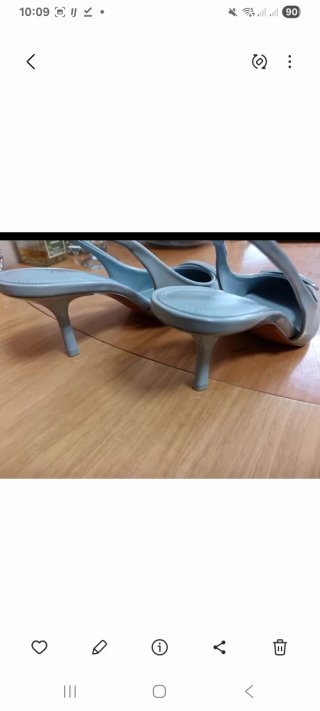Zapatos Zara Slingback Azul Talla 36