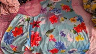 Conjunto mujer Adidas floral azul