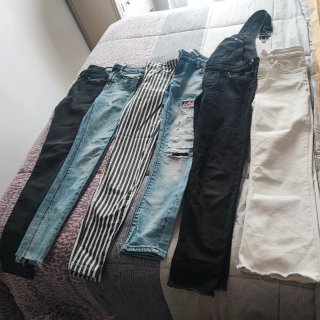 Lote 5 Pantalones Vaqueros y Mono