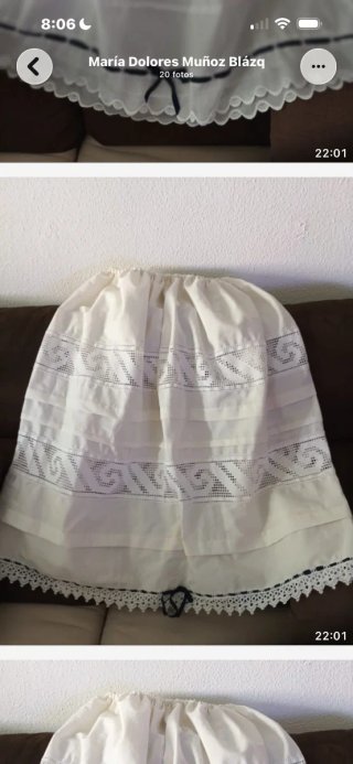Enaguas blancas con detalles de encaje