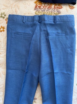 ⁠Traje Comunión Niño Marfe T13 NUEVO Lino Azul