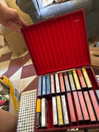 Caja Porta Cassettes Roja