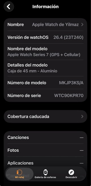 Apple Watch Series 7 GPS + Cellular Negro
