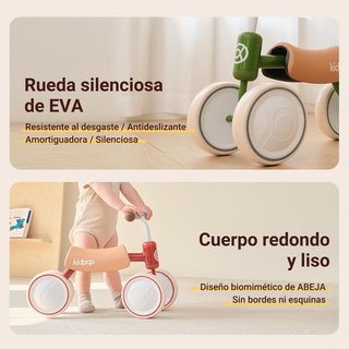 NUEVO Triciclo Bebe Empujable Kidpop Big Bee Roja