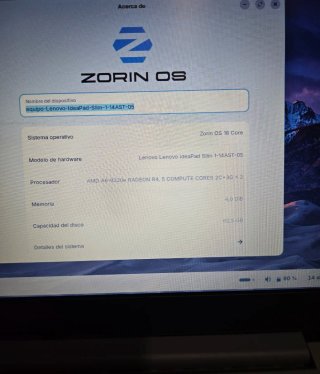 Portátil Lenovo IdeaPad Slim 1 14 Gris AMD