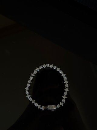 Bracciale tennis acciaio zirconi