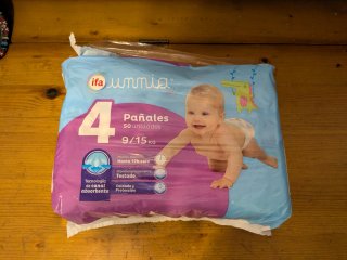 Gratis Pañales Talla 4 (9-15 kg)