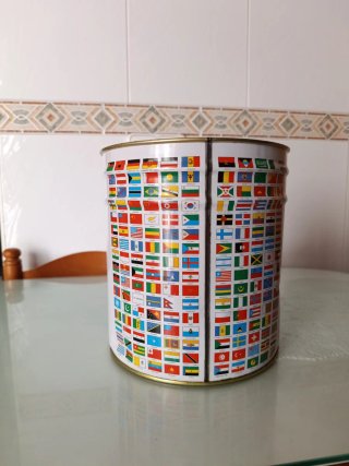 Papelera infantil mapa mundo